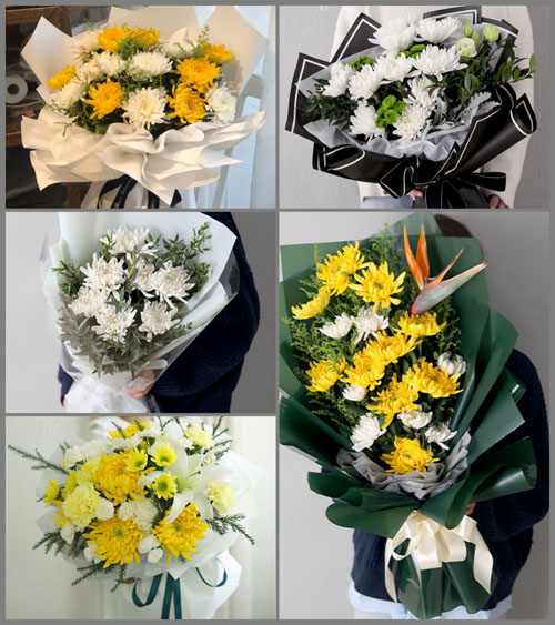 贵州毕节市黔西县中坪镇中坝村白事花束代送